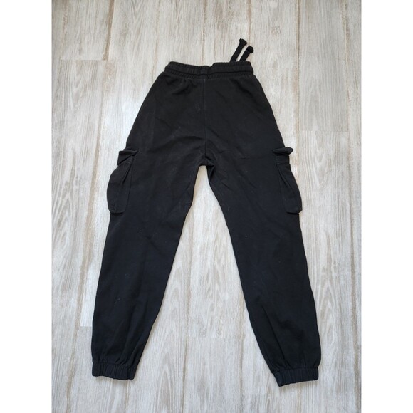 Zara Cargo Joggers Black Drawstring Tapered Leg Stretch Womens Sz S EUC - Picture 10 of 10